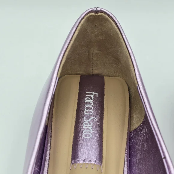 NWOT Franco Sarto Tiari Flats, Light Pink Metallic, Women's 6.5 - Picture 5 of 16
